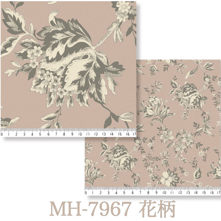 花柄 生地 おしゃれ オックス生地 7967-mh M.H.collection classique fleurir flower フラワー ボタニカル 生地 布 …