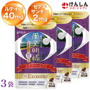 【ポイント20倍!24日10時~27日9時59分まで】 風光明媚 エクソソームアイ 3袋 セット 合計90粒(約90日分) けんしん サポートサプリ ルテイン40mg ゼアキサンチン2mg エクソソーム ハスカップ アイケア 目 サプリメント メグスリノキ がごめ昆布 コンドロイチン サプリ