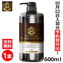 【10/22入荷 予約販売価格 26%OFF!】 ブラック・ナチュラルシャンプー 600mL 1本 ブラックケアシャンプー ブラックシャンプー リンス不要 スカルプ シャンプー ハリ コシ しっとり さらさら 弱酸性 天然成分 地肌ケア レディース メンズ ボトル