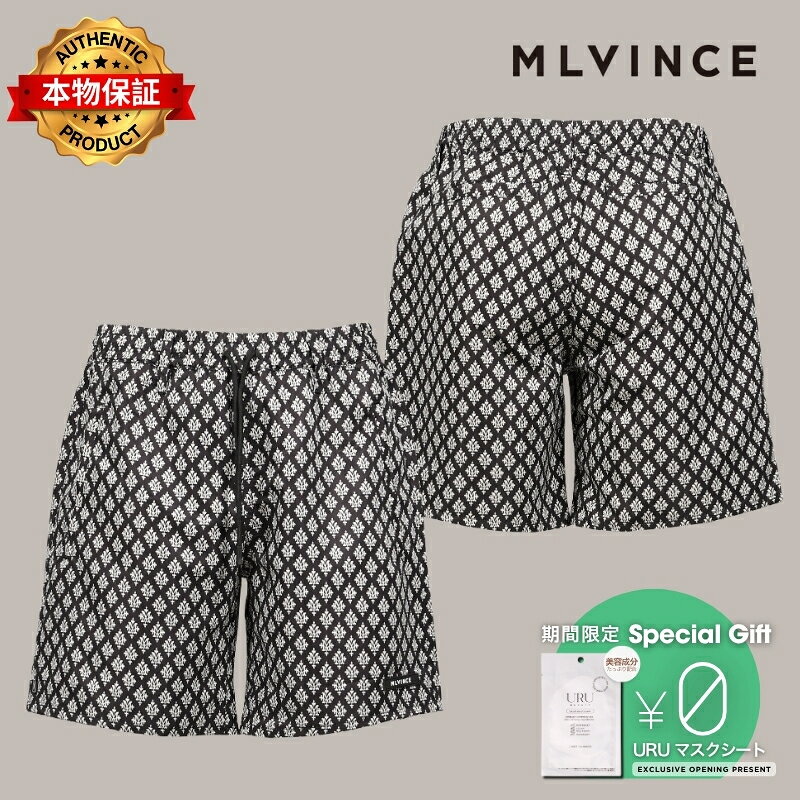 MLVINCE メルヴィンス ショーツ、ストリートスタイル、メンズ MONOGRAM SHORTS =