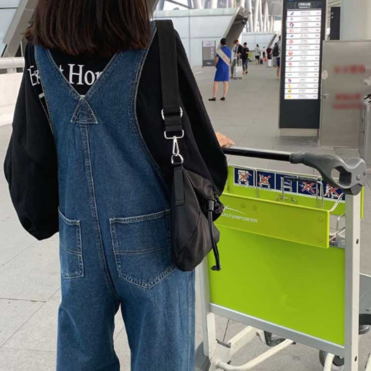 NATIVES SHOPのパンツ サロペット デニム オーバーオール レディース 着痩せ ジーンズ 体型カバー オールインワン ゆったり ボトムス パンツ デニム カジュアル 20代 30代 デニム 40代 サロペットパンツ 春 夏 秋 冬｜アングル3