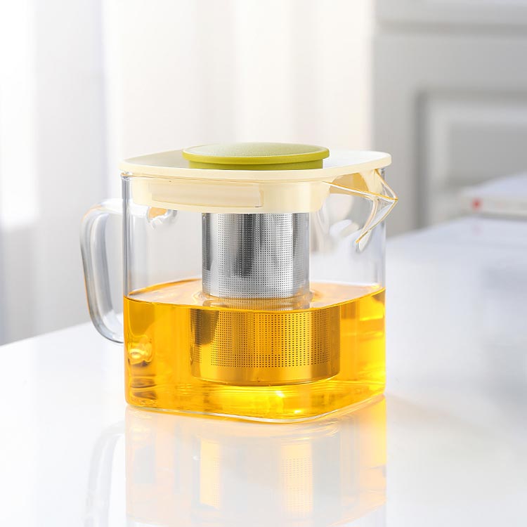 ティーポット 茶ポット 花茶 耐熱ガラス 茶漉し 耐冷 コーヒー 麦茶 ティーフィル...