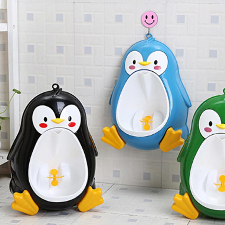 取外し可能 おしっこトレーニング 男の子 小便器 ペンギン おまる練習 子供用トイ...