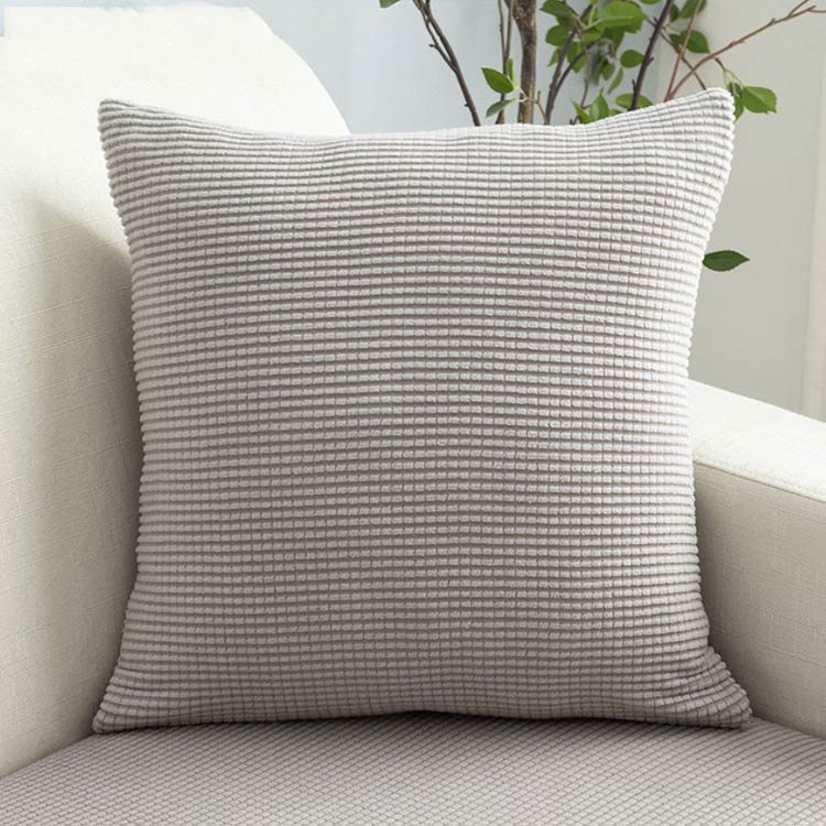 NATIVES SHOPのクッションカバー シンプル おしゃれ 45×45cm 丸洗い 北欧 クッションカバー 高級感 40×40cm ニット 四角 洗える 角型 正方形 座布団カバー 送料無料 カラバリ モノトーン インテリア 新生活 クッション カバー｜アングル2