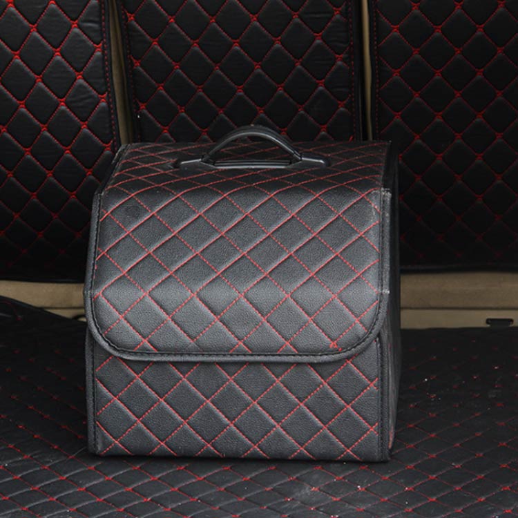 NATIVES SHOPのトランク Lサイズ 収納ボックス レジャー用品 収納バッグ トランク収納 カーゴ 折りたたみ式 カーボックス 後部座席 車用 収納ケース 車載 整理箱 フタ付き Lサイズ 収納 トランク 洗車用品 収納ボックス アウトドア キャンプ カー用品 SUV 軽自動車｜アングル2