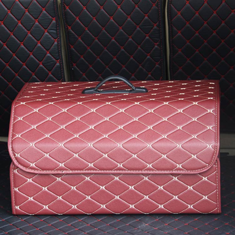 NATIVES SHOPのトランク Lサイズ 収納ボックス レジャー用品 収納バッグ トランク収納 カーゴ 折りたたみ式 カーボックス 後部座席 車用 収納ケース 車載 整理箱 フタ付き Lサイズ 収納 トランク 洗車用品 収納ボックス アウトドア キャンプ カー用品 SUV 軽自動車｜アングル3