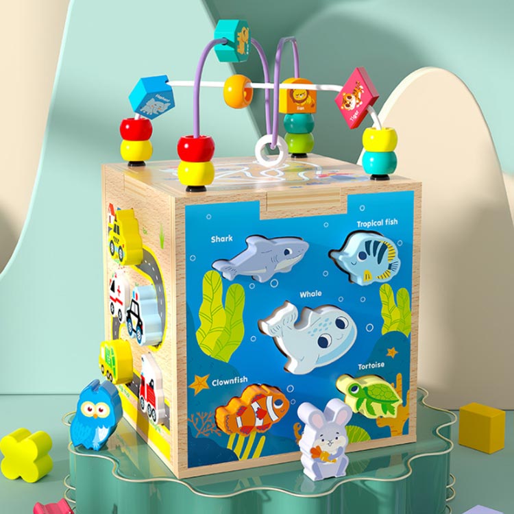 NATIVES SHOPの森の遊び箱 木のおもちゃ 遊び箱 男の子 1歳 型はめ お誕生日 3歳 ブロック 5歳 女の子 ギフト 森の遊び箱 赤ちゃん ルーピング おもちゃ 2歳 知育キューブ 4歳 玩具 子供 キッズ 知育玩具 プレゼント 森のあそび箱｜アングル3