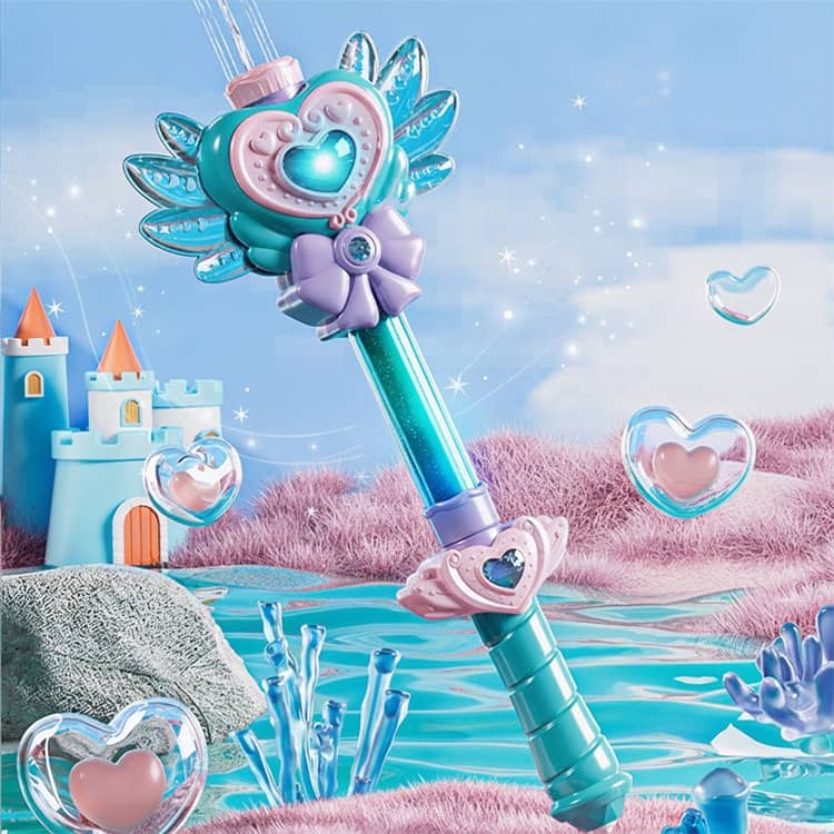 プリンセス みずてっぽう 水遊び 水鉄砲 キッズ ウォーターガン 魔法のステッキ 水...