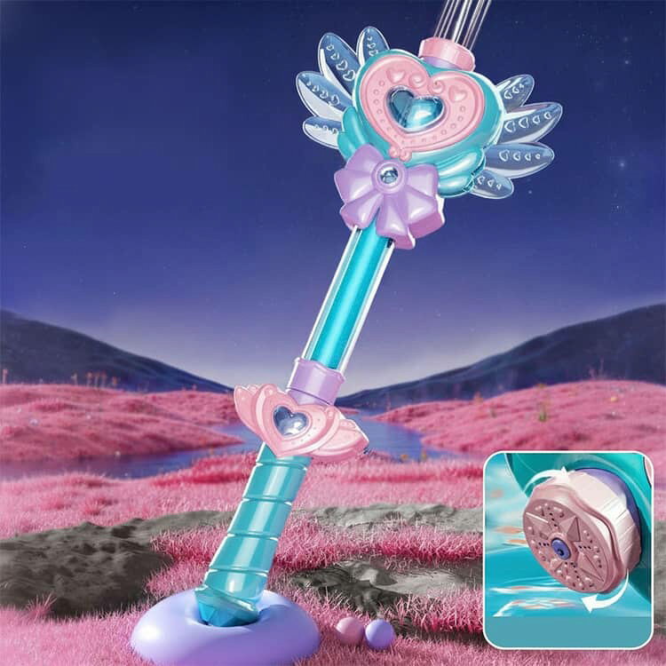 プリンセス みずてっぽう 水遊び 水鉄砲 キッズ ウォーターガン 魔法のステッキ 水...