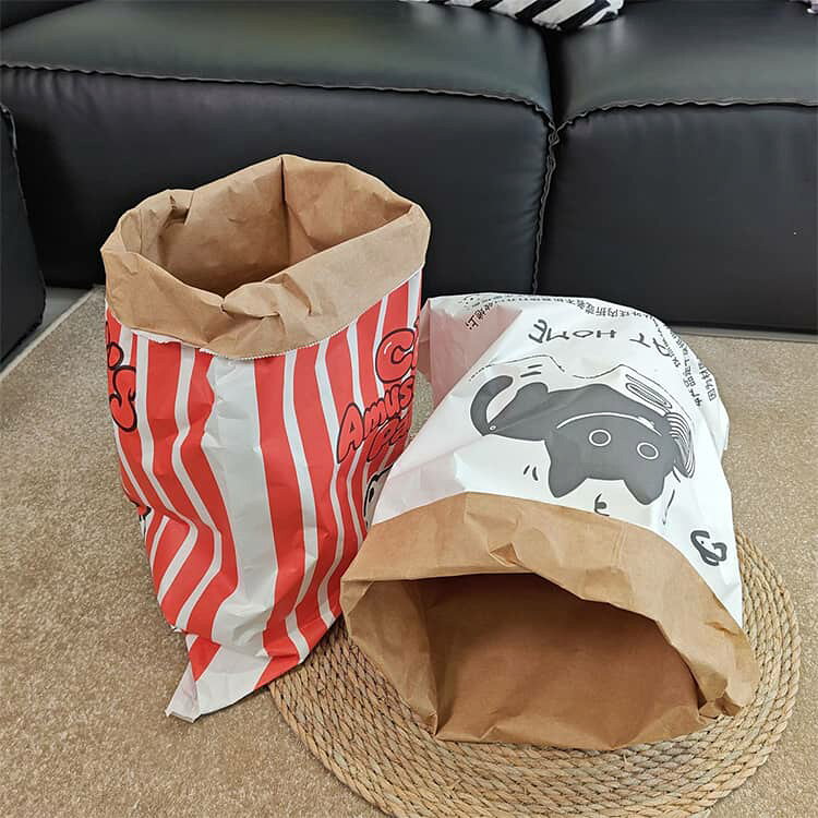 NATIVES SHOPのおもちゃ 猫トンネル ペーパーバッグ 音が鳴る 猫 猫用おもちゃ ひとり遊び 猫 かくれんぼ袋 猫ハウス キャットトンネル クラフト紙 遊び袋 猫ベッド カサカサ 紙袋 ストレス発散 運動不足対策 子猫 成猫 小型犬 犬猫兼用｜アングル2