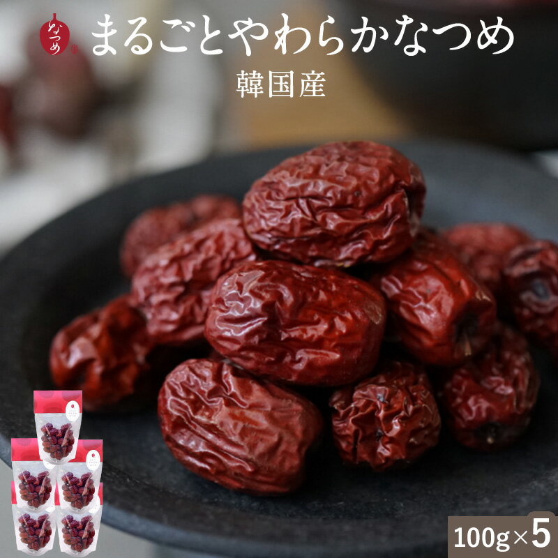 希少韓国産9/17入荷 なつめいろ / 韓国産なつめ 100g×5袋 無添加 砂糖不使用 なつめ ナツメ 棗 ドライなつめ 実 乾燥なつめ ドライフルーツ 薬膳...