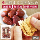 【通常価格より33%OFF】棗専門店 なつめいろ ウイグル産 特選 大粒なつめ 500g 無添加 無農薬 無漂白 自然栽培 検査済 砂糖不使用 和田玉なつめ ナ...