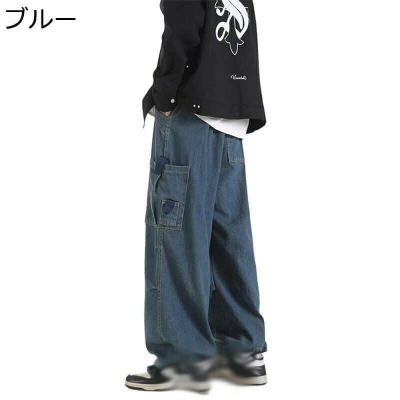 　　　 ◆◇◆人気の秘密◆◇◆ 【デニムパンツ】年間通して履ける程よい生地感が良いデニムパンツ、肌触りが柔らかく着心地も抜群の高品質コットン生地を使用して快適な穿き心地が楽しめます。 【ゆったり】ルーズ感じで、スッキリとした印象を与えられ、ややゆとりを持たせたリラックスストレートパンツです。シルエットが綺麗なのでジャージ特有の野暮ったさもなく着用していただけます。 【マルチポケット仕様】ディティールは機能性のあるマルチポケット仕様。バックポケットは深さもあり財布が落ちたりする心配もなく、シンプルなデザインでヒップ周りをすっきり見せてくれますよ♪ 【履き心地いい】良い肌触り・通気性拔群・耐摩耗性・色落ちしないジーンズ。通気性に優れ、吸水性と速乾性の特徴を持ち、常に体を爽やかな状態を維持して、快適な穿き心地を実現しています。長時間走っても快適さが続き、履き心地がとてもいいです。 【用途】シンプルなフォルムは幅広い服と相性が良いためコーディネイトもしやすく。作業服はもちろん、ファッションとしても愛用されています。インナーには定番でTシャツやカットソー、チェックシャツやタンクトップなどを合わせればハード系アメカジに仕上がります。 　　　◆◇◆注意事項◆◇◆ご覧のモニターの環境、撮影環境により実物と色味が異なって見える場合がございます。湿った状態で他のものと擦り合わせると色が移る恐れがあります。濃色品の洗濯時は、白色、淡色と分けて洗ってください。説明 ※パッケージ内容はズボンのみで、他のアクセサリーなどは含まれていません。 ★素材：綿混紡 目安なサイズは画像までご参考ください。 サイズは商品を平置きした状態で測定した長さです。製品によって若干の誤差がある場合がございます。予めご了承ください。 商品について 機械による生産のため、生地の継ぎ目の若干のズレや多少のほつれなど、形やサイズに多少の誤差が生じる場合や他繊維が混紡している場合もございますが、品質上の問題はございませんので、予めご理解下さいますようお願い致します。 商品によって素材の性質上、製造過程において染料などの特有の匂いが多少強く感じられるものもございますが、数日のご使用や陰干しなどで、ほとんど匂いは感じられなくなりますので、ご安心ください。 発送上の状態によって商品がシワになる場合がございます。予めご了承くださいませ。