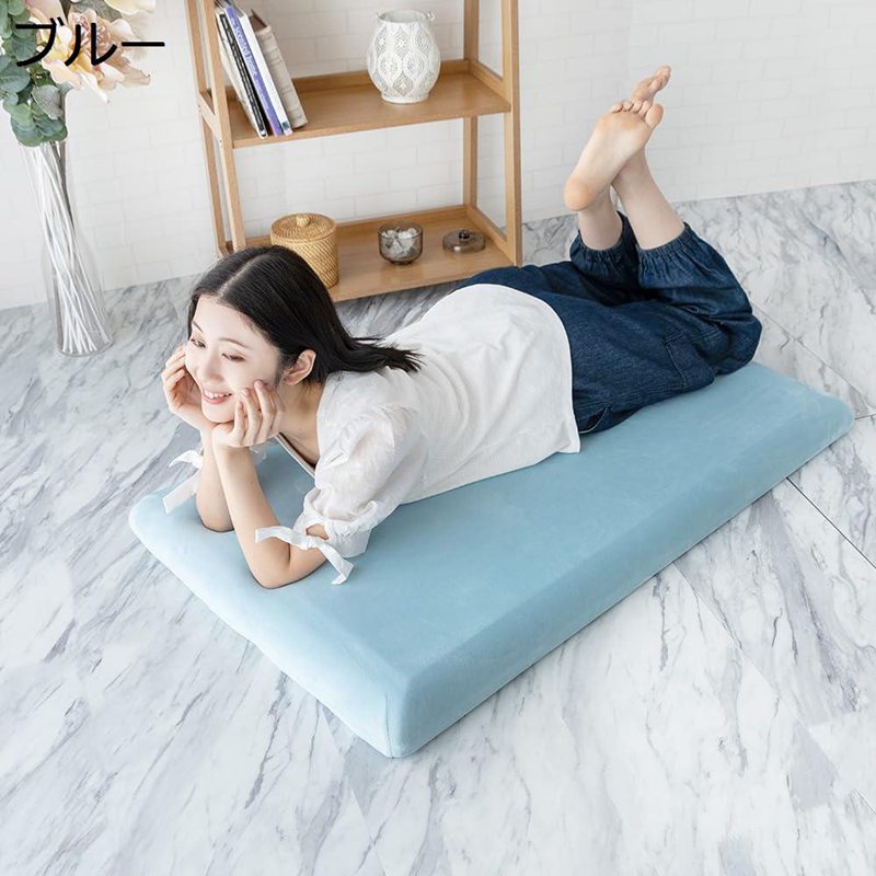 Rakuten - ドリームスポット 高反発 長座布団 65×115cm 厚み8cm ごろ寝マット ごろ寝 ごろ寝 フローリング 高反発ウレタン ごろ寝長座布団
