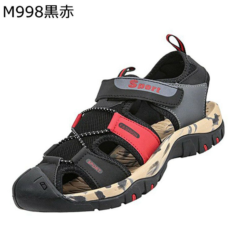 Rakuten - スポーツサンダル 登山サンダル メンズ マジックテープ ベルクロ 切り替え つま先保護 サンダル アウトドアサンダル さんだる スポサン 春夏 戸外 通気性 軽便 屈曲 普段用 仕事場 釣り ギフト
