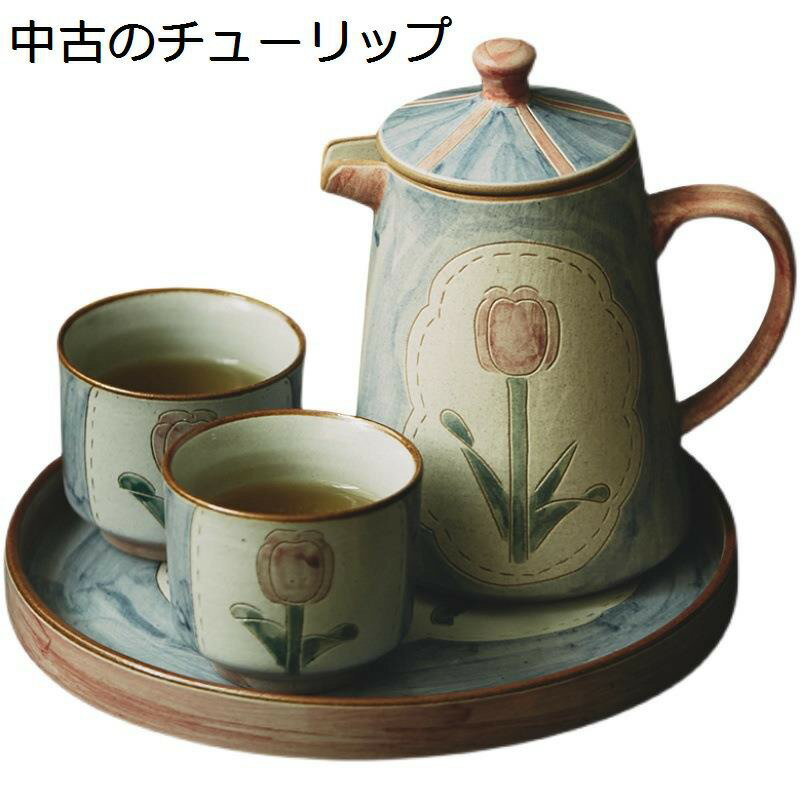 Rakuten - 陶器ティーセット 急須 湯呑みセット 茶器揃 陶器ティーポット 陶器コップ 耐熱 職人手作 和風 お店用 来客用 自宅用 料亭 旅館 和食器 飲食店 業務用 寿司 母の日 贈り物