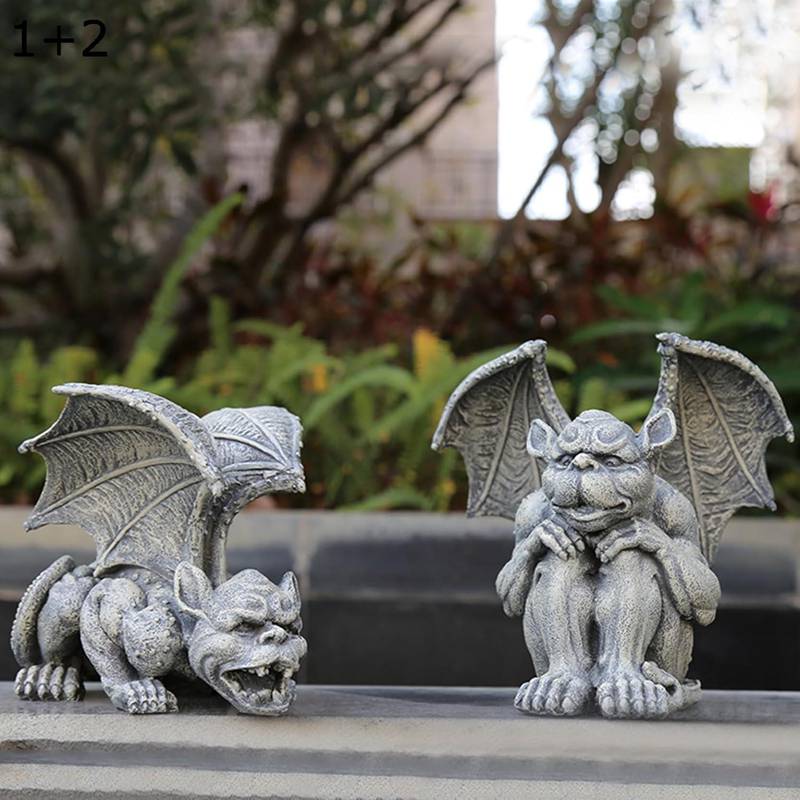 悪魔 置物 モンスター 樹脂 ガーデンオーナメント 怪獣 面白い インテリア ガーデン置物 屋外用彫像 階段 歩道 室内 室外 芝生 ベランダ 庭飾り 開運グッズ 工芸品 園芸用品 雑貨 ナチュラル 耐久性 防水屋外 natsushop-10007107 NatsuShop 楽天市場店 サンプル画像2