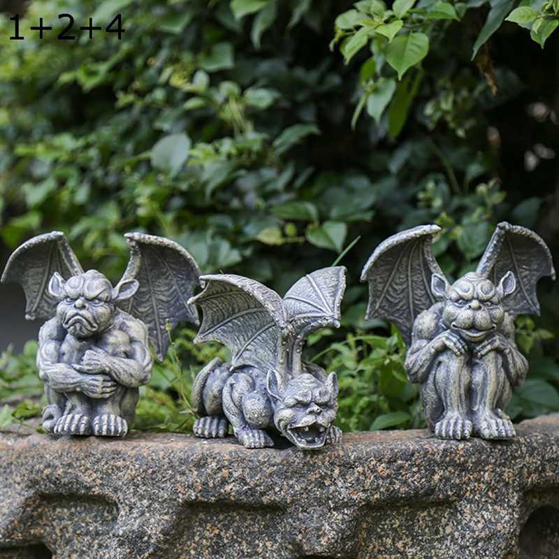 悪魔 置物 モンスター 樹脂 ガーデンオーナメント 怪獣 面白い インテリア ガーデン置物 屋外用彫像 階段 歩道 室内 室外 芝生 ベランダ 庭飾り 開運グッズ 工芸品 園芸用品 雑貨 ナチュラル 耐久性 防水屋外 natsushop-10007107 NatsuShop 楽天市場店 サンプル画像3