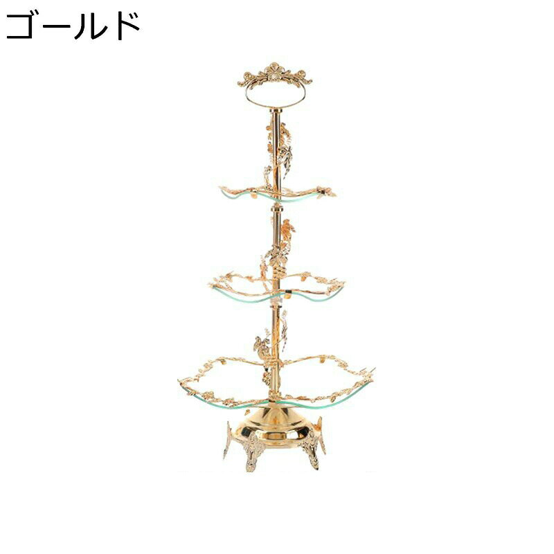 ケーキスタンド デザート台 フルーツトレイ パーティー ガラス フルーツスナック 寿司プレートフ 分解可能 組立式 ヨーロッパ 上の贅沢 フルーツ入れ 小物入れ 室内装飾収納トレイ アフタヌーンティー お茶会
