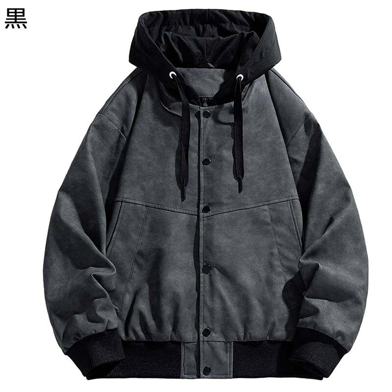 　　　 ◆◇◆人気の秘密◆◇◆ 【合成皮革】高品質な合成皮革を採用して、柔らかくて、耐久性が高く、肉厚があり重厚感溢れる風合いが特長です。雨や汗で濡れても乾きやすい。速乾性の高いもの、通気性をUP!これでナイロンや綿の服に負けないほどの清涼感を実現したのです。 【防寒保温】大人の男らしさのデザインでジップを上まで上げれば、首元までに覆ってくれて風を通さないので、秋冬に防寒着としてもお使いいただけます。 【フード】襟、袖口、裾がリブデザインで、風や冷気の侵入を防ぐことができます。また、フード付き、使うシーンやシーズンによって使い分けができ、2つの表情をお楽しめます。防風・保温の機能をご活用いただきます。 【サイドポケット】両脇にポケットが付いています。物が入れできます。寒い時ポケットに手を入れて暖かくなる、またポーズが欲しい時に入れてもよいのです。 【用途】春、秋、冬に適用しています。おしゃれなシングルライダースなので、バイクや自転車にはもちろん、ビジネスにもカジュアルにもご着用いただけます。作業（ワーク）、ストリート、ミリタリー、ツーリング、旅行、登山、釣り、BBQ、キャンプ、ウォーキング、ハイキング、アウトドア、スポーツなどのシーンにもオススメ。 　　　◆◇◆注意事項◆◇◆ご覧のモニターの環境、撮影環境により実物と色味が異なって見える場合がございます。湿った状態で他のものと擦り合わせると色が移る恐れがあります。濃色品の洗濯時は、白色、淡色と分けて洗ってください。説明 。?。・゜?゜・。?〜GUREITOJPへようこそ〜?。・゜?゜・。?。 商品の仕様 ?「メイン素材」 PUレザー ?「適用性別」 メンズ ?「適用季節」 春/秋/冬 ?サイズ(cm)： 目安なサイズは画像までご参考ください。 注意事項 ?1.ゆったりした服が好きなら、もっと大きいサイズを適切に選んでください。 ?2.サイズチャートのデータは参考値であり、採寸方法が手作り測量しましたので、1-3cm誤差がある場合がございます。予めご了承ください。 ?3.ボディタイプや着付け習慣が違うから、推奨される身長と体重は参考だけにしてください。 ?4.カラーの色味については角度や照明の影響により色合い(機種によって画面の明暗度・解像度等)が都合上、実物と異なる場合がございますので予めご了承下さい。 ?5.発送上の状態によって商品がシワになる場合がございます。予めご了承くださいません。 ?6.撮影シーンの光、モニターの明るさなどの場合によって、少々色味は写真と異なる所がありますのでご了承ください。
