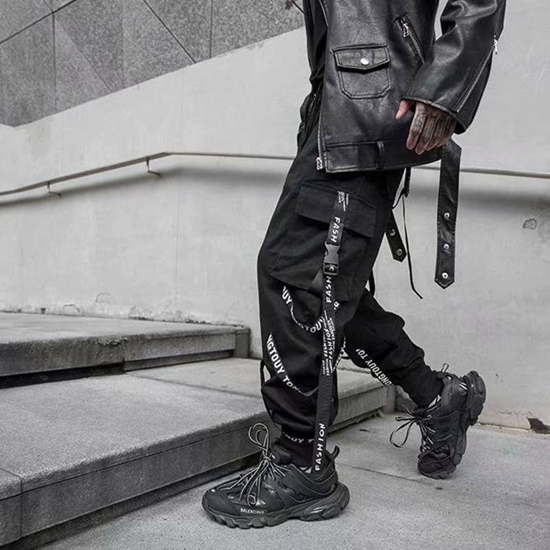 カーゴパンツ ワークパンツ ロングパンツ メンズ ストリート系 原宿 作業パンツ ス...