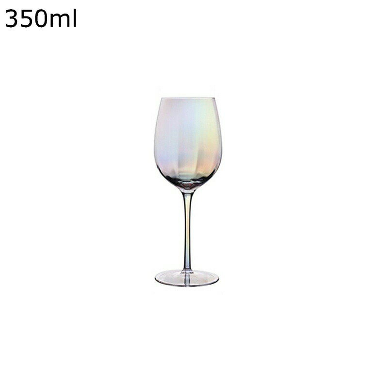 ワイングラス シャンパングラス 460ml 虹 軽量 無鉛グラス 180cc カラフル 酒グラス ウイスキーグラス ゴブレットグラス ゆらぎ 脚付きガラス 北欧風 友達 贈答品 洋食器 飲食店 パーティ 立食パーティなどに