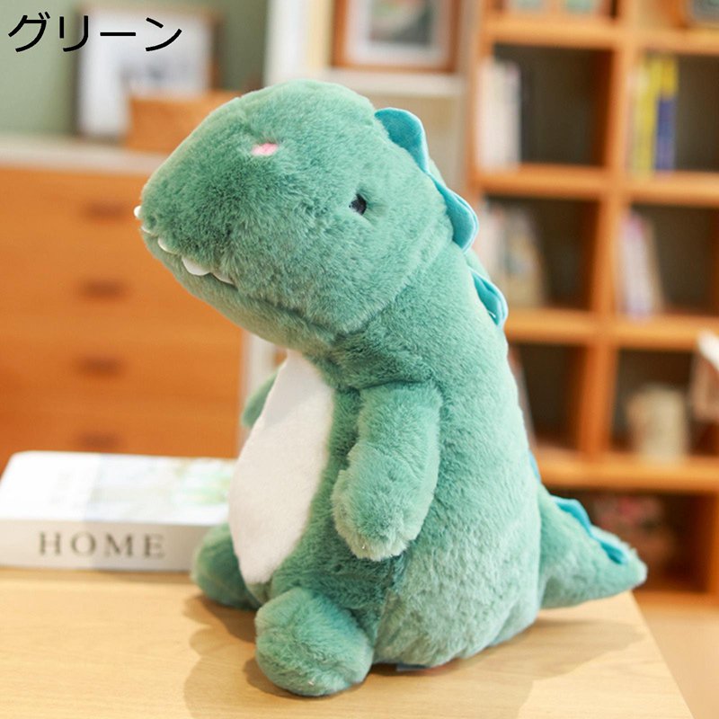乐天商城 - ダイナソー 縫いぐるみ 恐竜 だきまくら おもちゃ もこもこ ふわふわ かわいい 可愛い 萌え萌え ふわふわ やわらかい 座り姿 癒し プレゼント ベッドルーム 居眠り クリスマス 彼女 子供