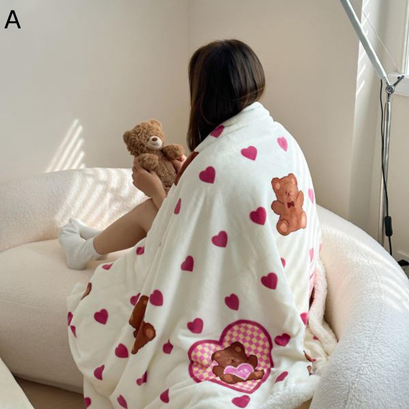 素色 - ブランケット シングル・ダブル フランネル かけ毛布 総柄 可愛い 花柄 動物 かけふとん 子供 女の子 おしゃれ ハート 裏ボア ふわふわ もこもこ タオル 防寒 保温 丸洗い オールシーズン