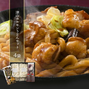 津山ホルモンうどんセット4袋 IF018 惣菜 食べ物 お取り寄せ 手土産 お祝い 贈答品 内祝い お返し 出産 結婚 快気 誕生日 贈り物 孫 プレゼント ギフト 送料無料