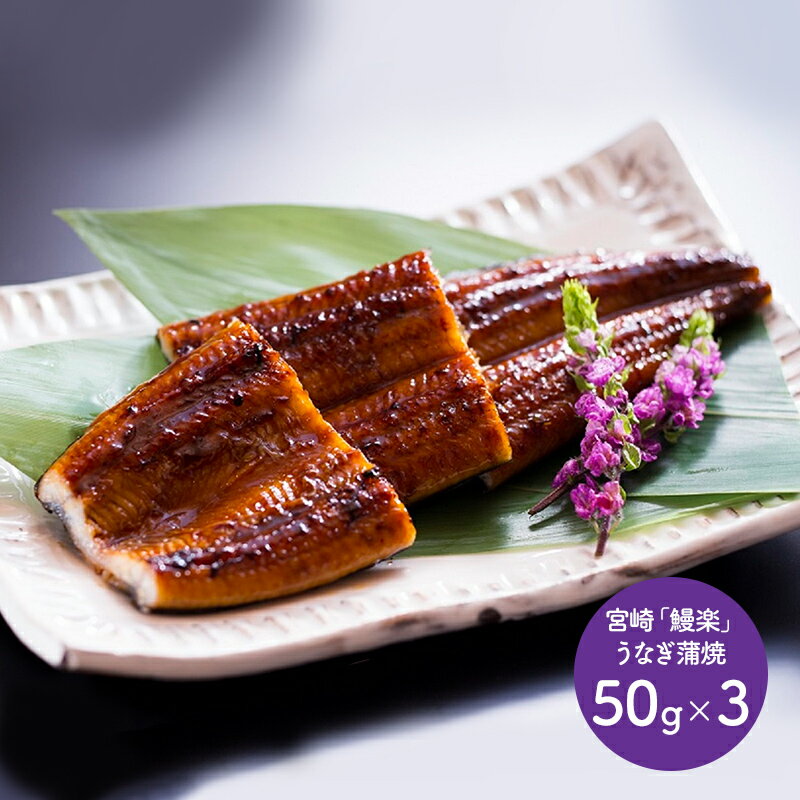 宮崎 鰻楽 うなぎ蒲焼切身 50g×3 SK1002 鰻 うなぎ お取り寄せ 特産 手土産 お祝い 詰め合せ おすすめ 贈答品 内祝い お礼 お取り寄せグルメ ギフト 送料無料 プレゼント 2022 実用的 ぐるめ 個包装 小分け