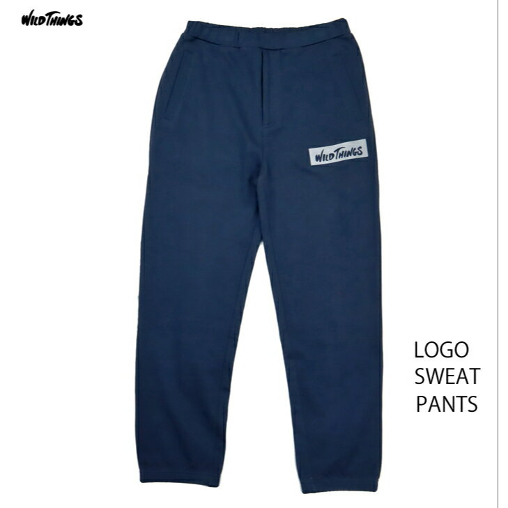 WILD THINGS ワイルドシングス WT21249KY LOGO SWEAT PANTS リフレクターボックスロゴ スウェットパンツ ￥11,880