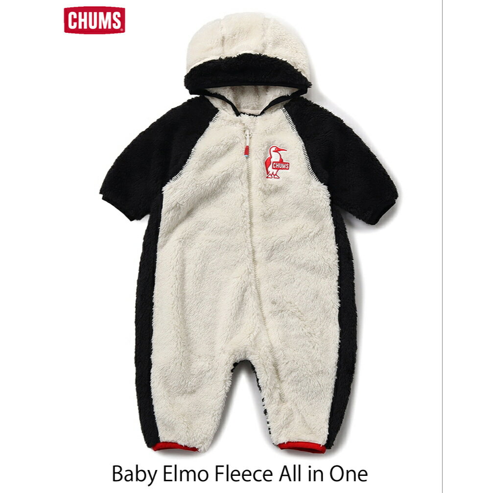 CHUMS チャムス Baby Elmo Fleece All in One ベビーエルモフリースオールインワン CH27-1022 カバーオール ￥8 580