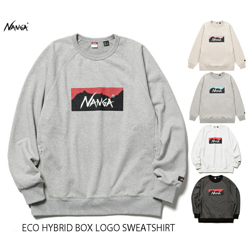 NANGA ナンガ ECO HYBRID BOX LOGO SWEATSHIRT エコ ハイブリッド