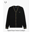 FRED PERRY フレッドペリー Tipped Pique Texture Cardigan 鹿の子カーディガン M2654 ￥20,900