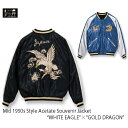 楽天Natty storeテーラー東洋 TT15491-119 Mid1950s Style Acetate Souvenir Jacket アセテートスーベニアジャケット WHITE EAGLE×GOLD DRAGON ￥68,200