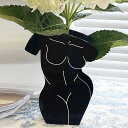 ボディモチーフ フラワーベース 花瓶 おしゃれ アート プラスチック 一輪挿し 生花 ドライフラワー インテリア かわいい 可愛い 置き物 雑貨 韓国 ユニーク...
