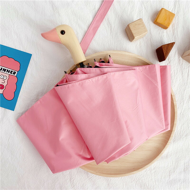 折りたたみ傘 かわいいアヒルの持ち手 レディース 傘 雨晴れ兼用 雨用 日傘 折り畳み傘 おりたたみ 丈夫 おしゃれ 女性用 子供 大きい キッズ 可愛い アヒル 鳥 ユニーク キャラのサムネイル