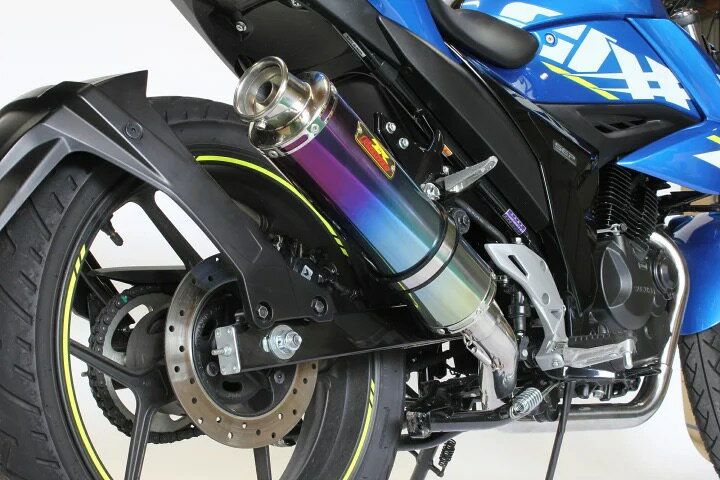 【 スズキ ジクサー150 Realize 22Racing マフラー チタンサイレンサー 】 2BK-ED13N 2020年〜2022年 ブルーカラー バイク カスタム パーツ 説明書付 リアライズ GIXXER