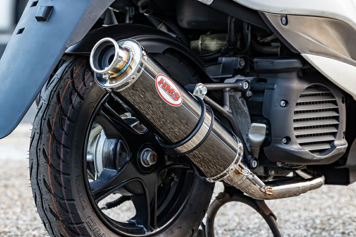 【国内メーカー HMS 製】ヤマハ ジョグ/ジョグ ZR ( JBH-SA36J / JBH-SA39J ) HMS製 B2Xマフラー ブラックサイレンサー ステンレス バイク パーツ カスタム SA36J SA39J JOG ジョグ nat-022