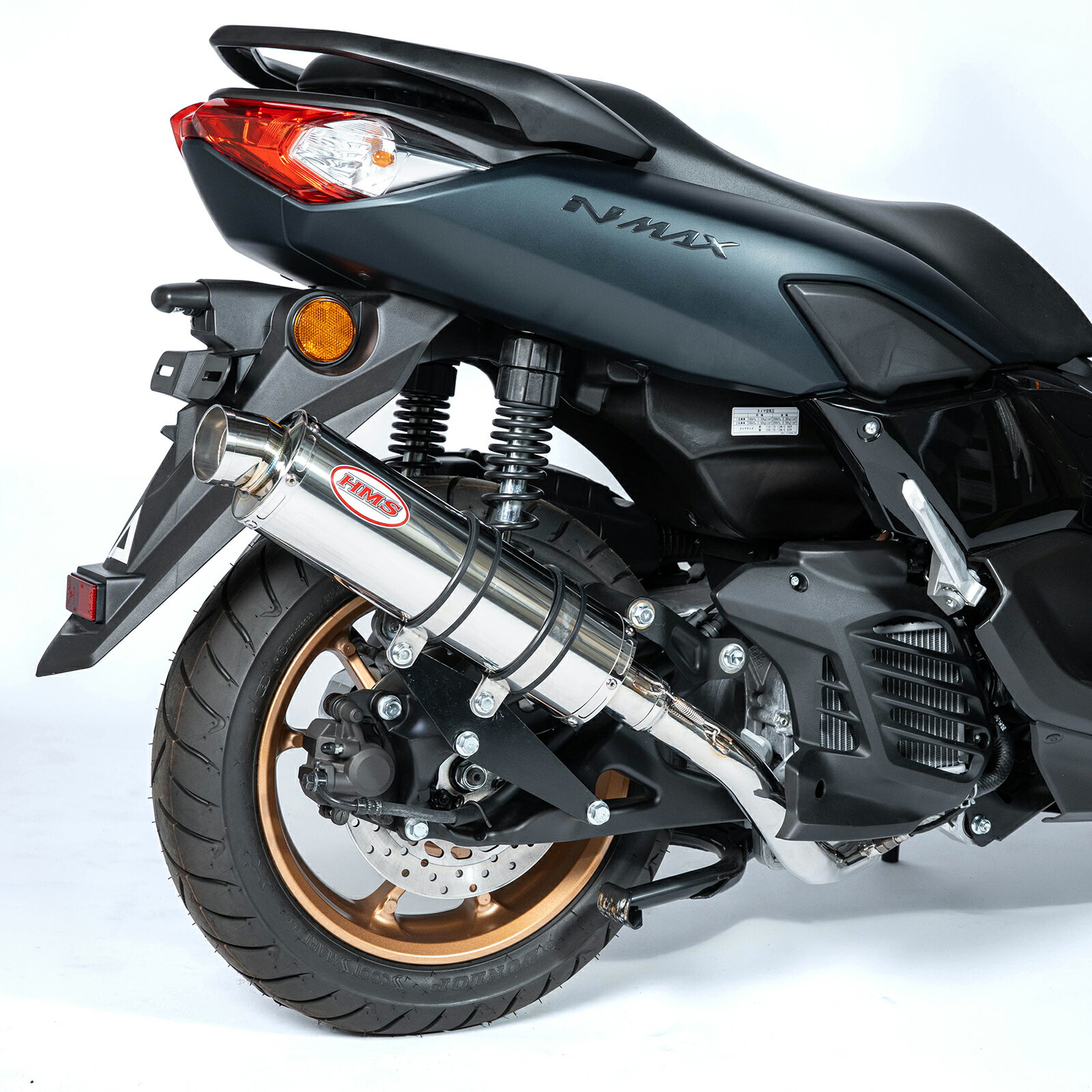 Rakuten - 【国内メーカー HMS製】 ヤマハ NMAX125 NMAX155 対応 (8BJ-SEG6J 8BK-SG66J) 2025年 NMAX125 対応 (8BJ-SEL1J) MARK4 マフラー ステンレスサイレンサー サイレントパワーリストリクター内蔵 カスタム パーツ 国産 日本製 Made in Japan NMAX エヌマックス MARK4-352-01