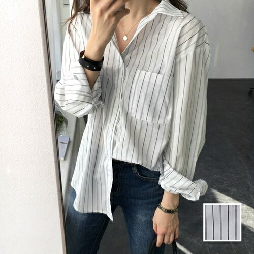 楽天韓国 ワンピ ドレス kilakilastyleブラウス シャツ 韓国 ファッション レディース 春 夏 秋 カジュアル お取り寄せ PTXA358 オルチャン コーデ シンプル 定番 セレカジ 20代 30代 40代 2024 ストライプ オーバーサイズ 白 オフィス OFFスタイル