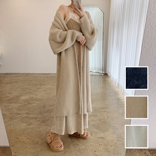 アウター コート 韓国 ファッション レディース 秋 冬 カジュアル お取り寄せ PTXL593 オルチャン コーデ シンプル 定番 セレカジ 20代 30代 40代 2024 ガウンコート ロングカーディガン コーディガン