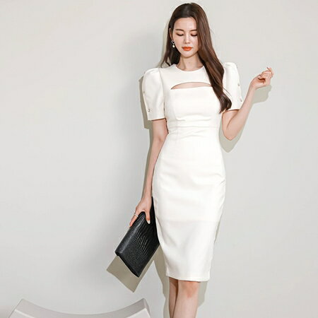 パーティードレス 結婚式 ワンピース ミディアム ひざ丈 オケージョン ドレス 韓国 ファッション レディース 春 夏 秋 ブライダル お取り寄せ PTXP388 お呼ばれ コーデ 成人式 二次会 同窓会 送料無料 20代 30代 40代 50代 2024 カットオフ 肌見せ タイト エレガント