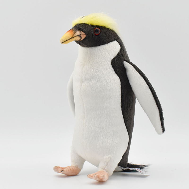 ハンサ【HANSA】リアルぬいぐるみマカロニペンギン 23cm