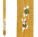 【京都洛柿庵】手染め お正月飾り細タペストリー うさぎの宝袋