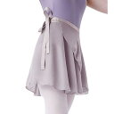 巻きスカート バレエ スカート 子供~大人 レオタード バレエ用スカート ラップスカート シフォン ダンス用 大人 子ども レッスン着 バレエ用品 体型カバー 美ライン 美尻 (M, グレー・パープル)
