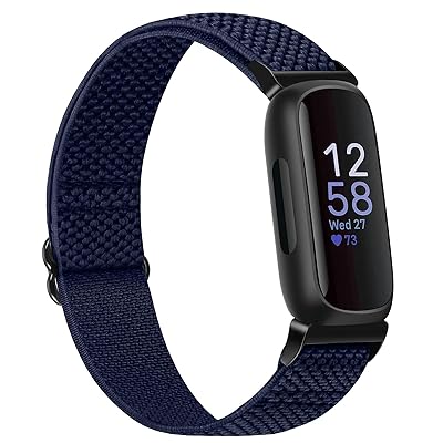 ストレッチナイロンスマートウォッチベルトFitbit Inspire 3/Fitbit Inspire 2/Fitbit Inspire/Fitbit Insp...