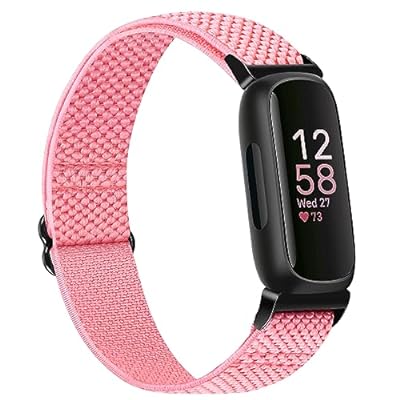 ストレッチナイロンスマートウォッチベルトFitbit Inspire 3/Fitbit Inspire 2/Fitbit Inspire/Fitbit Inspire HR/Fitbit Ace 2/Fitbit Ace 3 バンドに対応 調節可能通