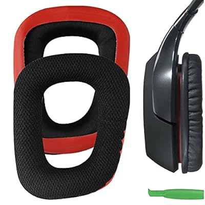 Geekria C[pbh Comfort ݊ pbh WN[ Logitech G35, G430, G432, G332, G930, F450 wbhzɑΉ pbh C[/C[Jbv (bVt@ubN/ubNbh)