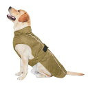 犬服 防寒着 防水 ジャケットベスト ペット服 一体型綿入れ 袖なし コート秋冬服 ダウン 小中型犬 大型犬 夜間反射?防風 防寒 着脱簡単 お散歩服 (S, ...